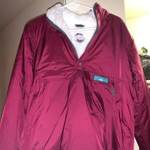 Lauren james burgundy fuzzy pullover